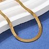 304 Stainless Steel Snake Chain Bracelets for Women Men STAS-S157-36A-G-3