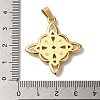 PVD Vacuum Plating 304 Stainless Steel Pendants STAS-L081-033G-3