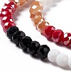 Imitation Jade Opaque Solid Color Glass Beads Strands GLAA-L044-A02-2