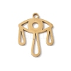 201 Stainless Steel Filigree Pendants STAS-K298-13G-1