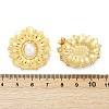304 Stainless Steel Plastic Imitation Pearl Stud Earrings EJEW-U070-01G-5