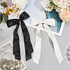 Big Bowknot Polyester Alligator Hair Clips AJEW-CP0008-42B-04-4