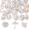 24Pcs Resin Pendants CRES-SC0002-34-1