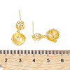 Brass Studs Earrings Findings KK-K360-31G-3
