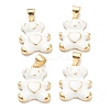 Brass Enamel Pendants KK-A153-06G-G-1