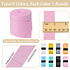 8 Bundles 8 Colors PU Leather Anti-slip Badminton Tennis Racket Grip Tape DIY-SP0005-45B-2