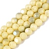 Ombre Effect Dyed Electroplate Opaque Glass Beads Strands EGLA-Q130-01A-23-1