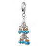 Glass Seed Bead Pendant Decorations HJEW-MZ00057-01-1