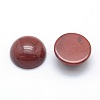Natural Red Jasper Cabochons G-P393-R44-6MM-2