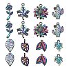 32Pcs 8 Style Alloy Pendants FIND-LS0001-19MC-2