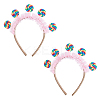 Cloth Lollipop Hair Bands for Women Girl OHAR-WH0021-89B-1