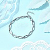 304 Stainless Steel Hollow Cross-Linked Chain Bracelets for Men BJEW-JB12294-02-1