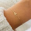 Simple Style Alloy Letter Link Bracelets WG5F19A-01-1