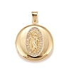 Brass Micro Pave Cubic Zirconia Locket Pendants KK-A161-53G-1