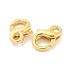 Rack Plating Brass Double Lobster Claw Clasps KK-G416-53P-01-2