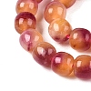 Dyed Natural White Jade Beads Strands G-T138-D09-3