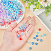 500Pcs 5 Colors Transparent Acrylic European Beads TACR-AR0001-21-3