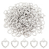 200Pcs 304 Stainless Steel Open Charms STAS-DC0005-92-1