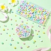 36Pcs 6 Colors Opaque Acrylic Beads MACR-YW0003-24A-4