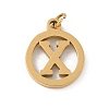 304 Stainless Steel Charms
with Jump Ring STAS-R001-02G-X-1