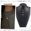 20Pcs 2 Colors Ion Plating(IP) 304 Stainless Steel Cable Chain Necklaces Set MAK-BBC0001-11C-5