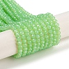 Baking Paint Transparent Glass Beads Strands DGLA-A034-J3mm-B09-1