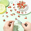 40Pcs 8 Styles Alloy Enamel Pendants ENAM-CJ0006-93-5