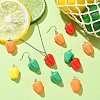 20Pcs 4 Colors Resin Imitation Vegetable Pendants RESI-YW0001-59-6