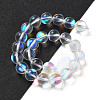 Synthetic Moonstone Beads Strands G-P528-J02-13-2