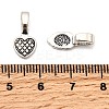 Tibetan Style Alloy Glue-on Flat Pad Bails for Pendant Making PALLOY-PH0012-24-3
