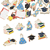 24Pcs 12 Styles Alloy Enamel Pendants ENAM-FS0003-40-2