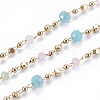 Handmade Glass Beaded Chains CHC-K007-G05-G-1