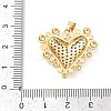 Brass Micro Pave Cubic Zirconia Pendants KK-A241-07G-3