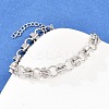 304 Stainless Steel Link Chain Bracelets for Women BJEW-H207-01E-P-1