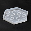 DIY Life of Flower Textured Cup Mat Silicone Molds LS-SIMO-H009-05G-5
