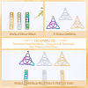 24Pcs 6 Style 304 Stainless Steel Pendants STAS-DC0010-55-4