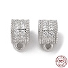 Rhodium Plated 925 Sterling Silver Tube Bails STER-K176-08P-1