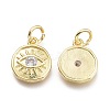 Brass Micro Pave Cubic Zirconia Pendants LS-KK-P187-17A-G-2