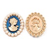 Zinc Alloy Enamel Cabochons LS-ENAM-Q501-01LG-03-1