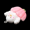 Cute Opaque Resin Pendants LS-RESI-L038-07P-05-4