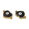 201 Stainless Steel Enamel Connector Charms STAS-P320-14G-3