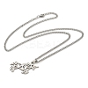 Non-Tarnish 201 Stainless Steel Pendant Necklaces for Man NJEW-Q336-02D-P-5
