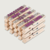 30Pcs 5 Styles Cheerleading Rhinestone Spirit Clips AJEW-SP0002-58B-7