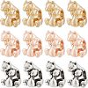30Pcs 3 Colors Rack Plating Alloy European Beads MPDL-FH0001-09-1