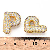Brass Micro Pave Cubic Zirconia Pendants KK-N254-06G-P-3