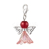 Angel Acrylic & Glass Pearl Pendant Decorations X2-HJEW-JM02364-02-4