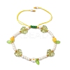 Glass Seed Beads & Lampwork Beads Braided Bead Bracelets for Women BJEW-MZ00212-01-2