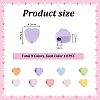 90Pcs 9 Colors Zinc Alloy Beads FIND-PH0026-75-4