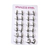 304 Stainless Steel Hoop Earrings EJEW-L302-03A-P-4