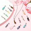 50Pcs 10 Style Natural & Synthetic Gemstone European Dangle Charms HJEW-CJ00093-6